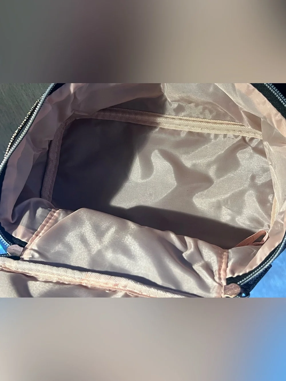Boxy charm Textured Metallic Toiletry Bag - Rose Gold